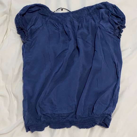 Zara basics blue blouse - Picture 2 of 3